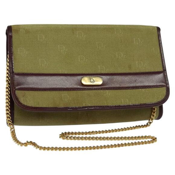 DIOR Chain Shoulder Bag Nylon Khaki - Picture 1 of 16